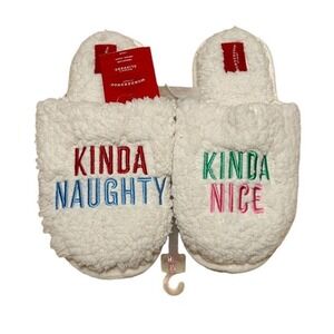 Christmas Slippers 7/8 house shoes gift holiday present Chinese White Elephant